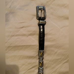 Women’s Preowned Brighton Black Leather Belt